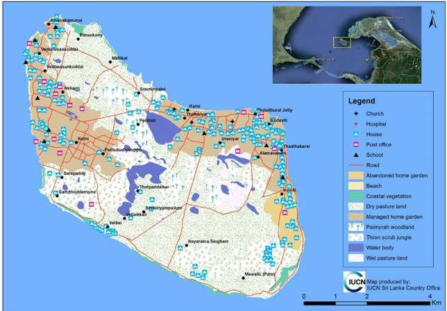 Map of the Delft Island (IUCN Report 2013)